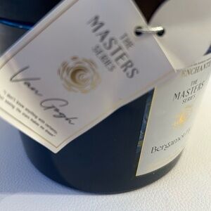 The Masters Series Bergamot Scented Candle - Black with White & Gold Tags